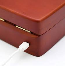 We have a variety of custom music boxes sure to please! Amazon Com Custom Music Box Upload Your Own Songs With Usb 15 Songs Space Exterior Matte Wood Tone Finish Musical Box With Small Compartment L1 Sensor Usb Recharge Home Kitchen