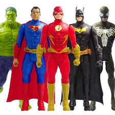 Black And Red Batman Toy 30cm Avengers Venom Batman Superman The Flash Thanos Hulk Wolverine Black Panther Spiderman Action Figu Spiderman Action Figure Batman And Superman Thanos Hulk