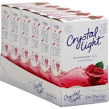Crystal Light On The Go Raspberry Ice Drink Mix 10 Ct Box Powdered Drink Mixes Martin S Super Markets