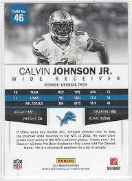Maybe you would like to learn more about one of these? 2012 Panini Absolute Calvin Johnson 46 On Kronozio