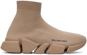 Shop online the latest ss21 collection of balenciaga for women on ssense and find the perfect clothing & accessories for. Balenciaga Beige Recycled Knit Speed 2 0 Sneakers Ssense Canada