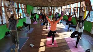 ashtanga yoga session picture of