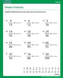 Simple Fractions Free Fractions Worksheet For 4th Grade Simple Fractions Fractions Worksheets Fractions