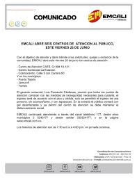 Specialios akcijos, greitas pristatymas, grąžinimo garantija. Emcali V Twitter Desde Este Viernes Abrimos Servicio Presencial En Seis Centros De Atencion Valoramosloesencial