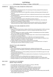 The second of those marketing manager resume samples says you'll lead teams to get big revenue. Project Manager Marketing Resume Samples Velvet Jobs