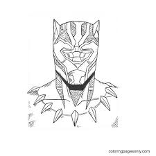 Now you can bring him to life on the page with your crayons and colored pencils. Free Black Panther Printable Coloring Pages Black Panther Coloring Pages Coloring Pages For Kids And Adults