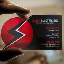 Premium cards printed on a variety of high quality paper types. Electrician Business Cards Business Card Contest 99designs