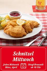 Schnitzel Mittwoch In Der Stiegl Brauwelt Essen Einfache Gerichte Lebensmittel Essen