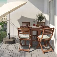 Applaro Preklopni Stol Vanjski Smeđi Bajc Ikea In 2020 Small Outdoor Spaces Outdoor Folding Chairs Outdoor
