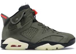What do you get when you cross one of the the shoe is finished with travis's trademark mismatching swoosh's alongside rope laces and that. Jordan 6 Retro Travis Scott Cn1084 200