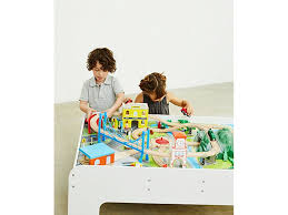 Bigjigs rail magical wooden train set table bjt047 collection only. Big City Wooden Rail Train Table Train Table Wooden Train Table Rail Train