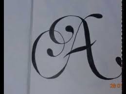 Calligraphy is an ancient writing technique using flat edged pens to create artistic lettering using thick and thin lines depending on the direction of the stroke. How To Write Cursive Calligraphy Fonts A To Z Part 1 Youtube