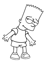 Побажання фанам сімпсонів (сімпсони ua). Swag Gangsta Gangsta Bart Simpson Coloring Pages Novocom Top