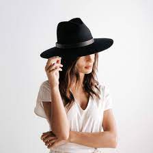 Scottie Wide Brim Fedora Black Hat Fashion Wide Brim Fedora Hats For Women