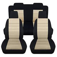 2005 2010 Ford Mustang Seat Covers Black Sand Full Set 23 Colors Coupe Convertible V6 Gt Solid Split Bench 50 50 Mustang Seats 2010 Ford Mustang Mustang