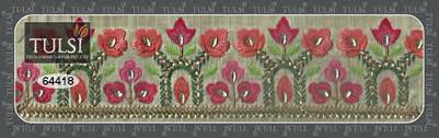 Vector beautiful floral ornament elements. Cotton Embroidered Border Lace 1 Roll Contains 9 Meter Rs 576 Roll Id 17703490688