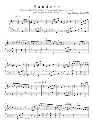 Fragments des indes galantes : Rondeau From Les Indes Galantes J P Rameau Sheet Music For Harpsichord Solo Musescore Com
