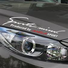 2ピースアクセラ車カバーステッカーデカール車のスタイリングのためマツダアクセラマツダ3車のアクセサリー rings for men exterior accessories accessories
