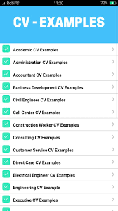 ** the following sample guidelines are meant to provide a starting point. Cv Examples For Android Apk Download