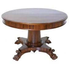 Round Empire Center Pedestal Dining Table With Four Extension Leaves Circa 1830 Dining Table Pedestal Dining Table Antique Dining Tables