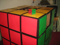Tape boxes together at seams. How To Make A Rubiks Cube Costume 4 Steps Instructables