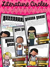 Life In Fifth Grade Literature Circle Jobs Literature Circles Literacy Circles