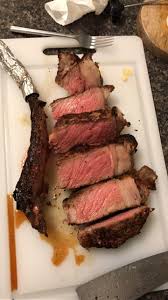 If the steak is frozen (those purchased online often are), allow the meat to thaw. 20 Oz Reverse Seared Tomahawk Medium Steak
