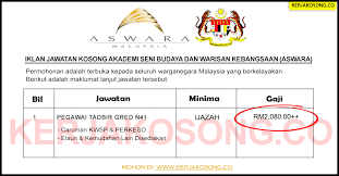 Bagaimanapun, kelayakan yang diakredit semasa era lembaga akreditasi negara (lan) mempunyai tempoh sah laku akreditasi selama 5 tahun dan turut dikekalkan dalam portal ini sebagai rujukan bagi graduan yang bergraduat dalam tempoh yang tersebut. Jawatan Kosong Akademi Seni Budaya Dan Warisan Kebangsaan Aswara