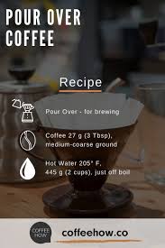 How To Make Pour Over Coffee Hot Coffee Drinks Coffee Brewing Coffee Recipes