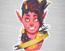 Karlach Inspired Stickers, Hay Soldier, Baldurs Gate, Tabletop, Dnd