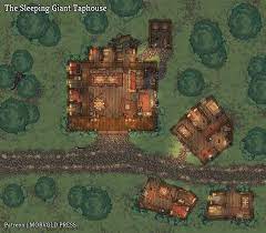 Phandalin Building The Sleeping Giant 39 X 34 Dndmaps Fantasy Map Fantasy Map Making Dungeon Maps