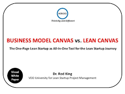 Business Model Canvas Vs Lean Canvas Business Model Canvas Lean Canvas Lean Startup