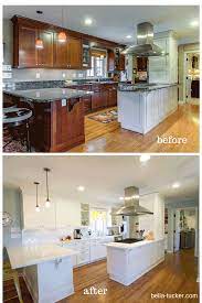 We painted these cabinets in a lovely custom white lacquer. Painted Cabinets Nashville Tn Before And After Photos