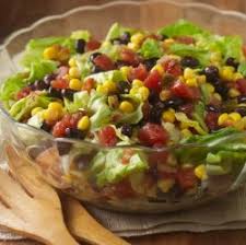 Black Bean Corn Tomato Salad Recipe A Chopped Salad Recipe Featuring Corn Black Beans And Zesty Tomatoes Combined With Iceberg Lettuce For A Side Salad Recipes Side Salad Recipes Ready Set Eat