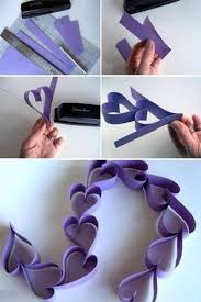 cute paper art ideas paper garland valentine crafts paper decorations
