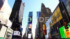 Moving Thru Billboards At Iconic Times Square In Manhattan New York City Nyc Us Stock Footage Ad Ti New York City Manhattan Manhattan New York Times Square