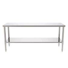 Clean dish table, table with 2 under shelves, work table counter, work table with granite top, working table latest prices. 72 Stainless Steel Galvanized Commercial Kitchen Prep Work Table Overstock 31170127