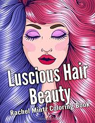 Set off fireworks to wish amer. Luscious Hair Beauty Coloring Book Beautiful Girls With Wavy Long Hairstyles For Adults Teenagers Mintz Rachel Amazon Com Mx Libros