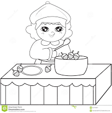 Coloring page with chef, chief cook. Cooking Colouring Pages Coloring Definition Utensils Free To Print Vegetable Sniper Pot Ratatouille Meat Golfrealestateonline