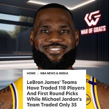 LeBron's teams have now been in 121 trades. Question: If LeBron is the  GOAT, why was it so hard to build a DYNASTY around him 🤔 #warofgoats  #MJistheGOAT #KingJames