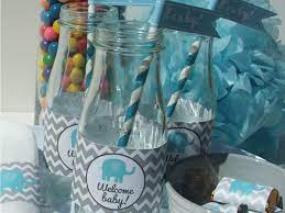 Boy Elephant Baby Shower Decorations Chevron Printable Diy Party Package Elephant Baby Shower Decorations Baby Shower Decorations Diy Baby Shower Decorations