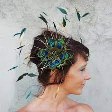 Ruby Wedding Feathers Fascinator Fascinator Hats Feather Wedding Hair