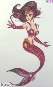 Iron Man Mermaid Marvel Fan Art Cool Drawings Art