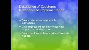 Jan 21, 2021 · * this is the traditional doctoral capstone option in the dba program. Capstone Presentation Youtube