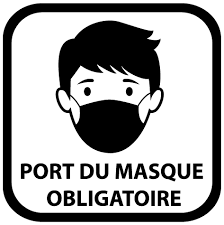 Masque grand public assurant une filtration supérieure à 90 %, dit de catégorie 1. Sticker Port Du Masque Obligatoire Coronavirus