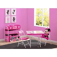 New Disney Minnie Mouse Playroom Solution Set With Folding Activity And Play Table And Chair Set And Playroom Furniture Girls Bedroom Furniture Kidsroom Decor