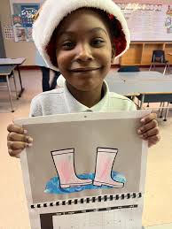 Welcoming in the New Year!! Our students made calendars for their families.  They've worked so hard since August, to create an artwork that represented  each month (April showers, May Flowers, July Fireworks…)