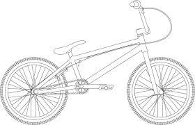 Bike easy coloring for preschoolers get coloring pages. Bmx Coloring Page Coloring Home