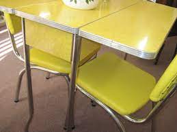 The cheapest offer starts at £15. Yellow 1950 S Cracked Ice Formica Table And Chairs Fabfindsblog