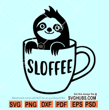Download Sloffee Coffee Svg Sloffee Svg Sloth Coffee Svg Sloth Svg Svg Hubs